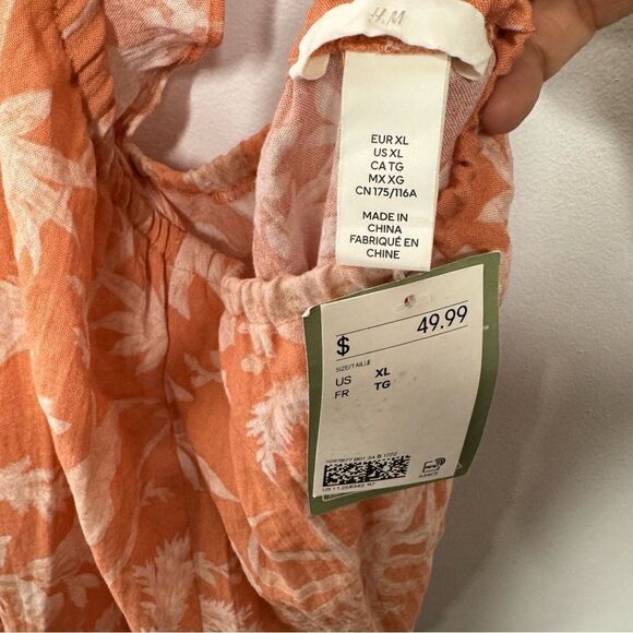 H&M peach jumpsuit size XL - Picture 7 of 7